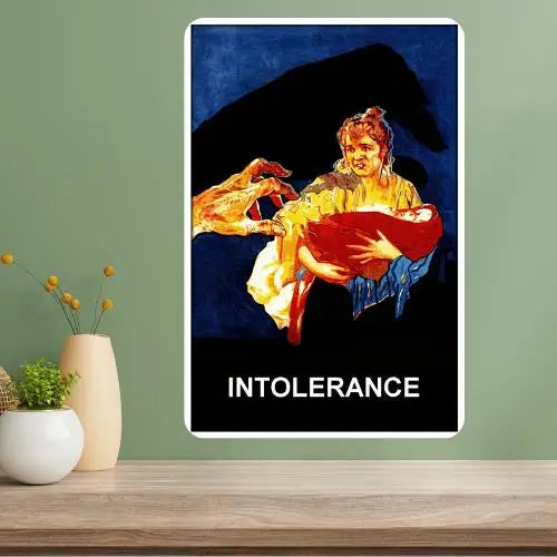 Intolerance Classic Movie Metal Poster Sign | Vintage Wall Art