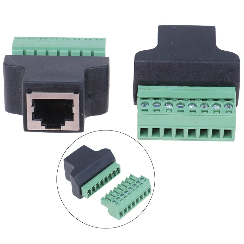 RJ45 Female to Screw Terminal Adapter for CCTV DVR