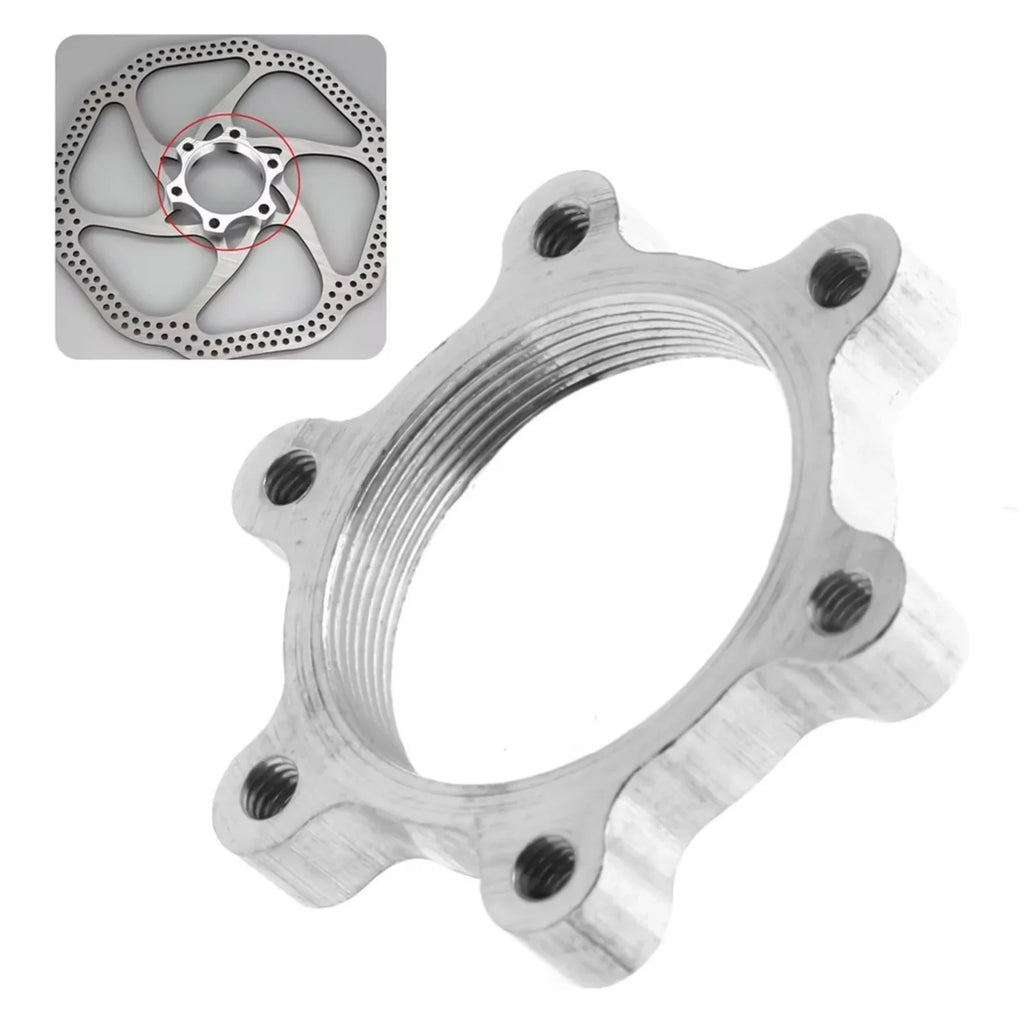 6-Hole Bike Disc Brake Rotor Adapter – Aluminum Alloy