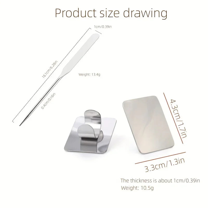 Professional Foundation Spatula & Mixing Palette Set – 5 Pack