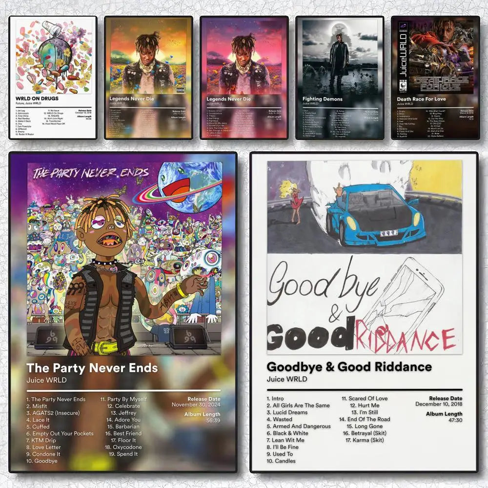 Juice WRLD Album Canvas Poster | Hip-Hop Wall Art Decor