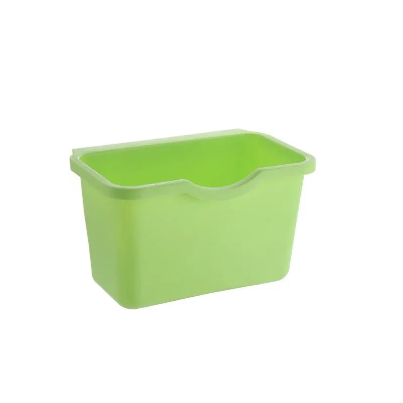 Cabinet Trash Can Hangable Plastic Garbage Bin Door Simple Practical