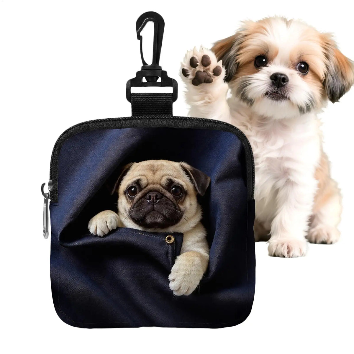 Portable Dog Supports Pouch Training Carrier Belt Clip Puppy Food