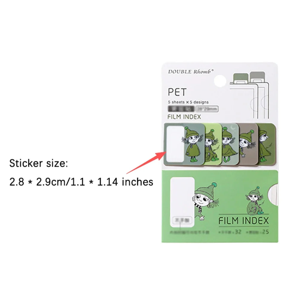 Cartoon Waterproof Convenient Index Student Cute Sticky Notes Office