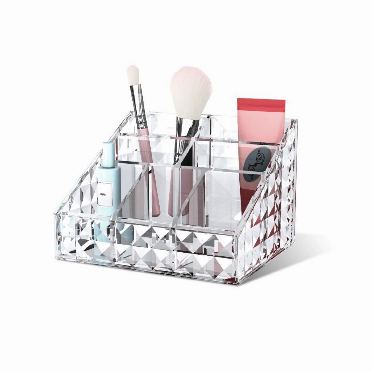 Acrylic Cosmetic Organizer Storage Box Lipstick Makeup Brushes Skin