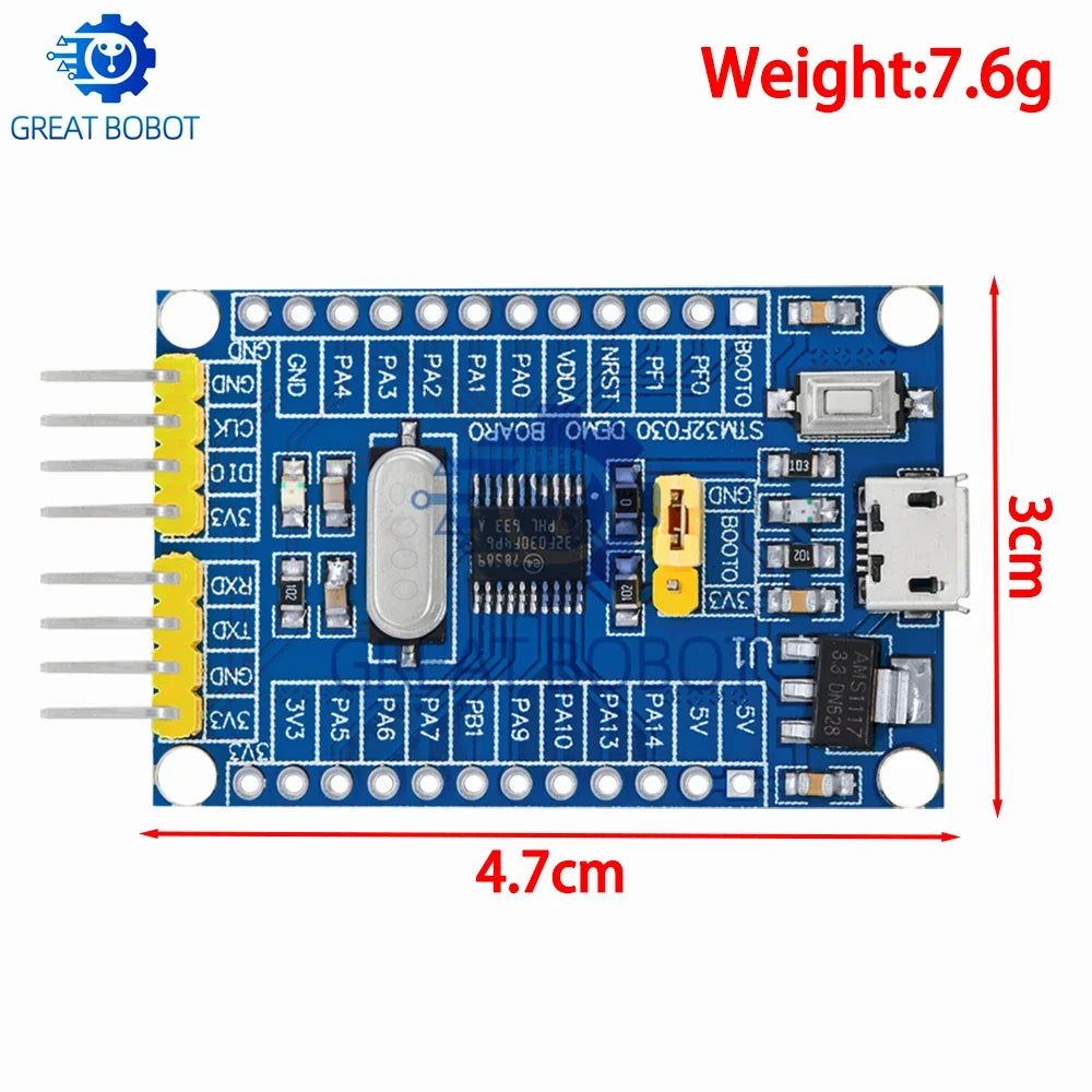 STM32F030F4P6 Mini Dev Board – 48MHz Cortex-M0 32-Bit