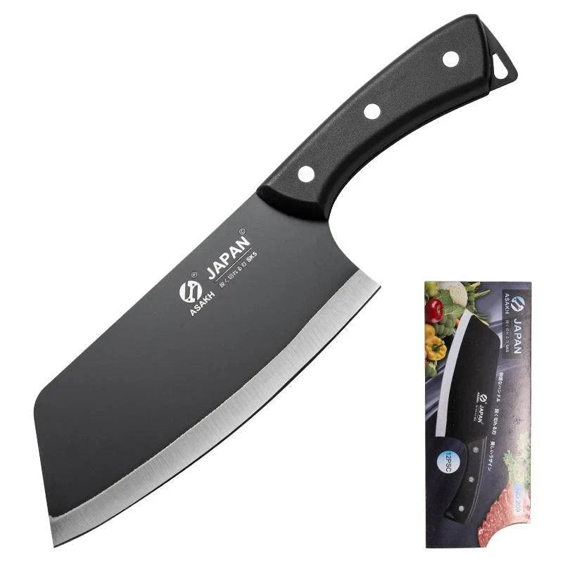 2-Pc Stainless Steel Chinese Chef & Cleaver Knife Set