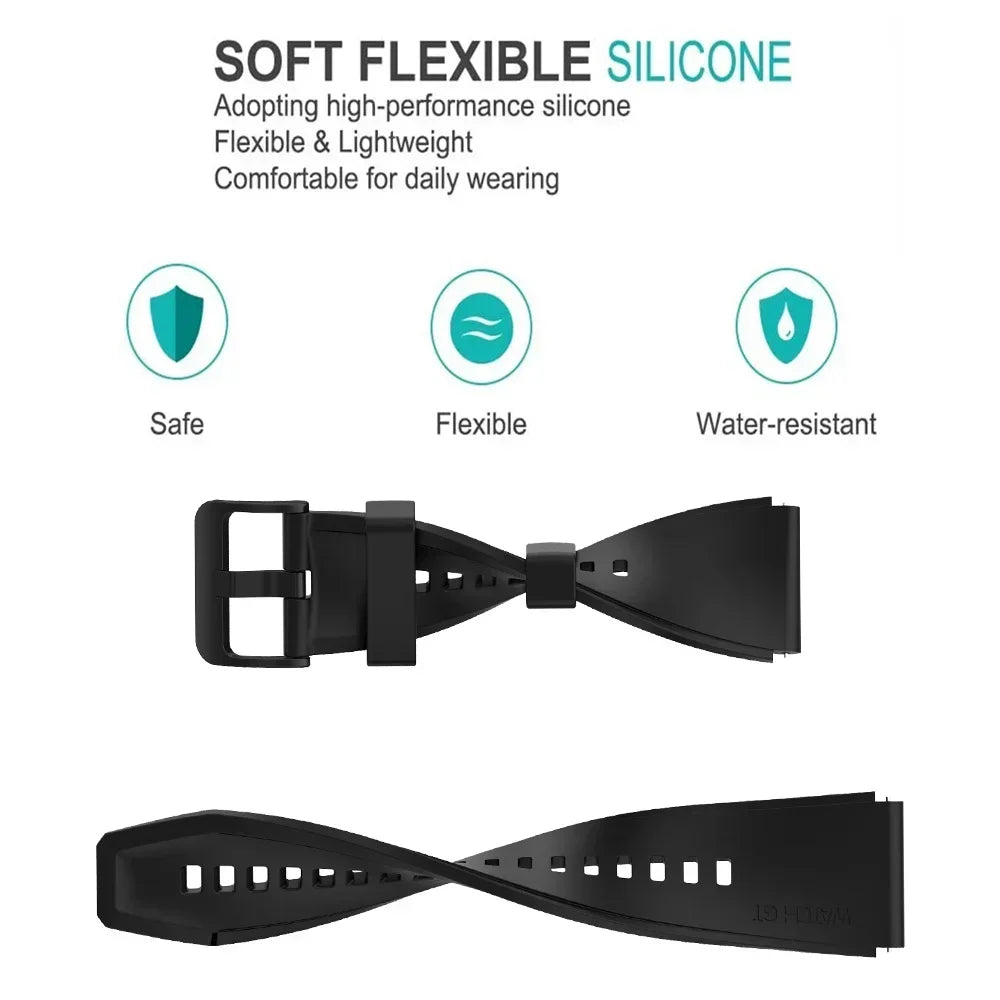 Silicone Watch Strap 20mm 22mm – Amazfit GTR GTS Bip Samsung Garmin