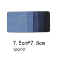 Denim Iron-On Fabric Patches for Clothes – 5pcs DIY Set