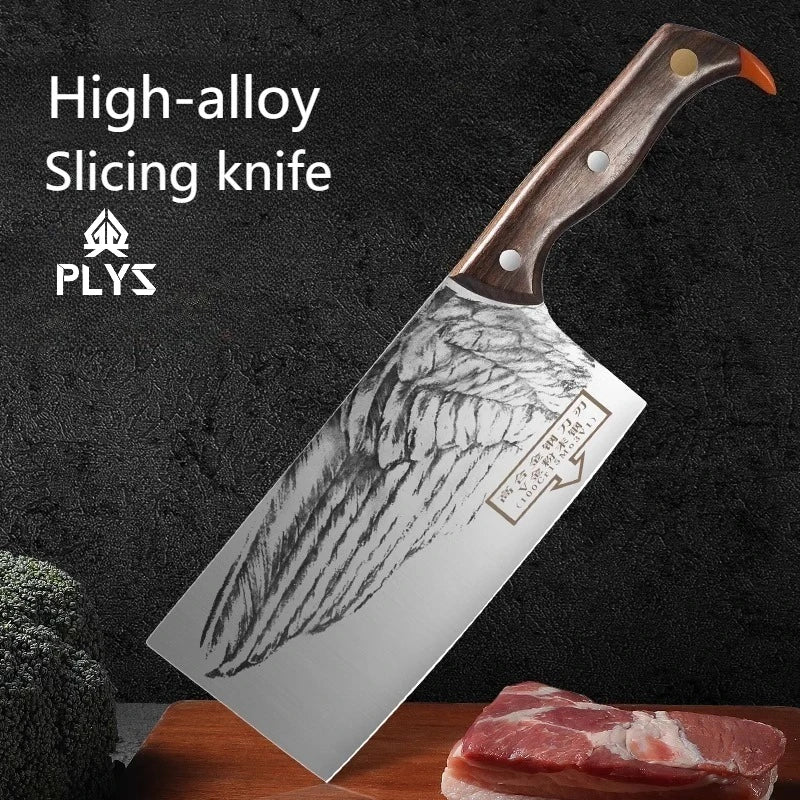 PLYS Forged High-Alloy Carbon Steel Chef's Slicing Knife