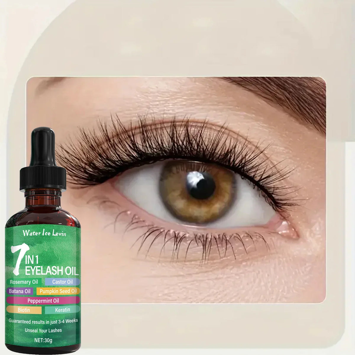 7-in-1 Eyelash Mask & Oil | Bee Venom, Collagen & Castor Oil