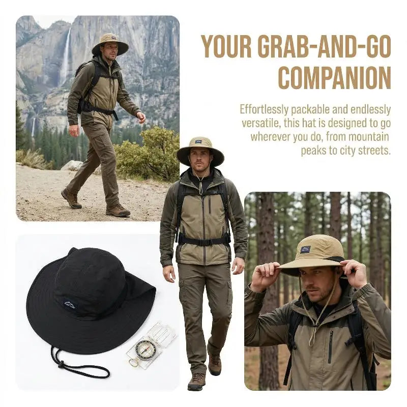 UPF Sun Protection Fisherman Hat – Lightweight Quick-Dry Cap