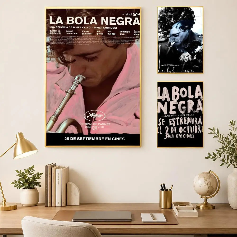 La Bola Negra Black Ball HD Wall Art Poster – Self-Stick Decor