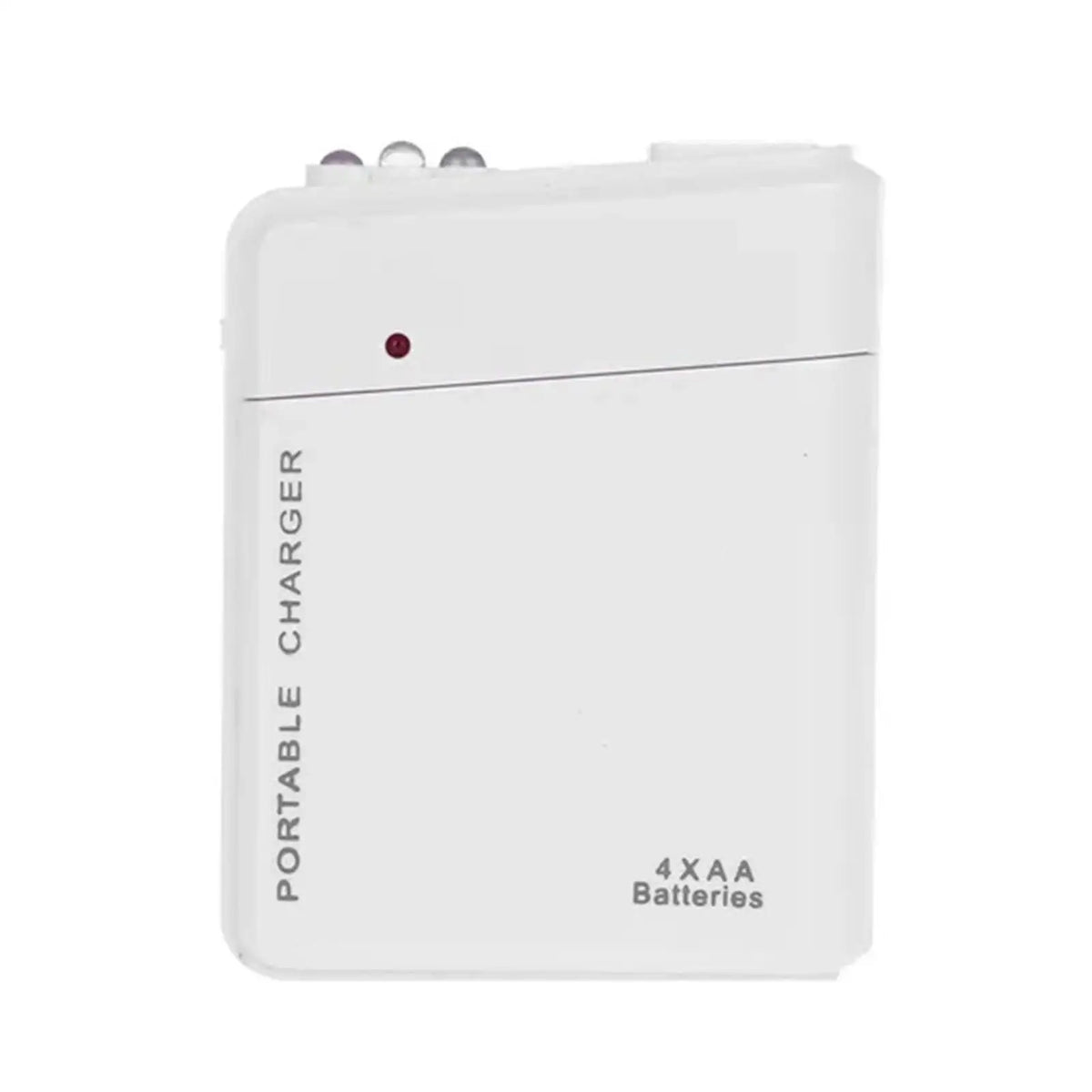 4-Slot AA Battery USB Power Bank – Emergency Charger & LED