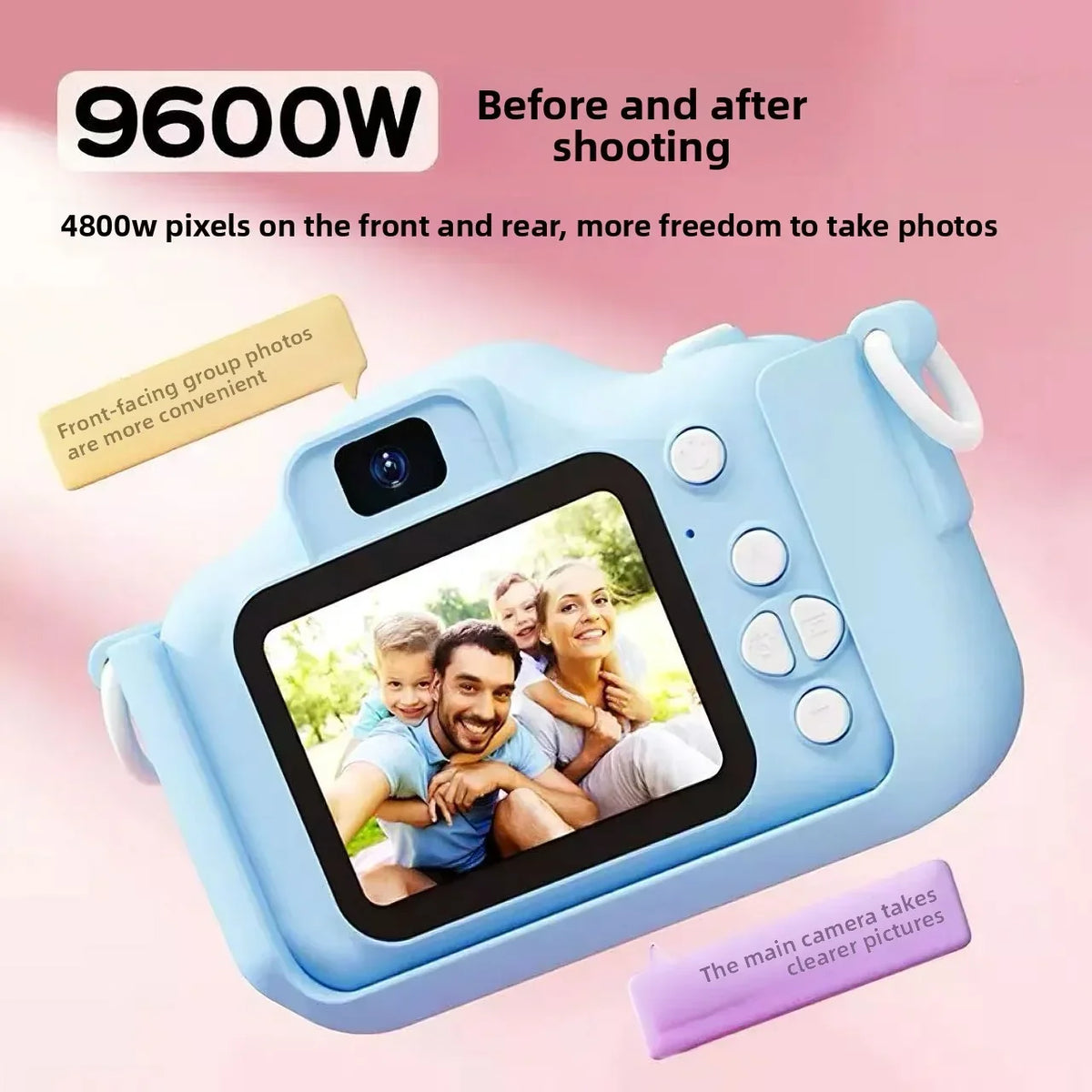 Astronaut Kids HD Digital Camera | Dual Lens, 1080P, 128GB