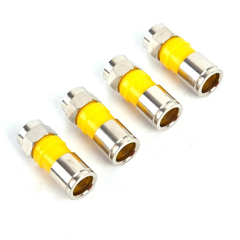 RG6 F-Type Compression Connectors Waterproof Snap Seal 10 Pack