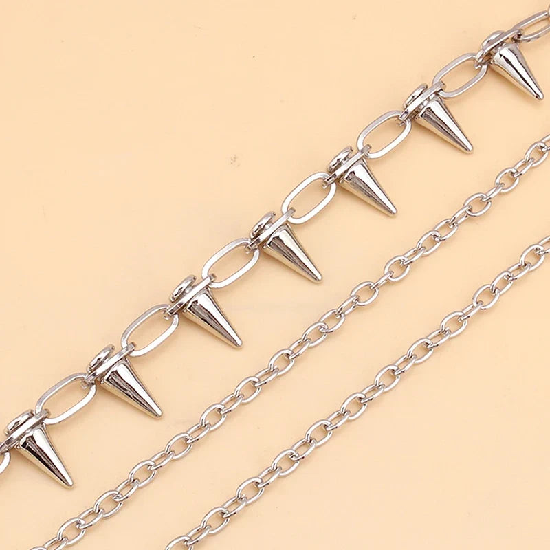 Hip-Hop Punk Metal Rivet Pants Chain – Unisex Waist Chain