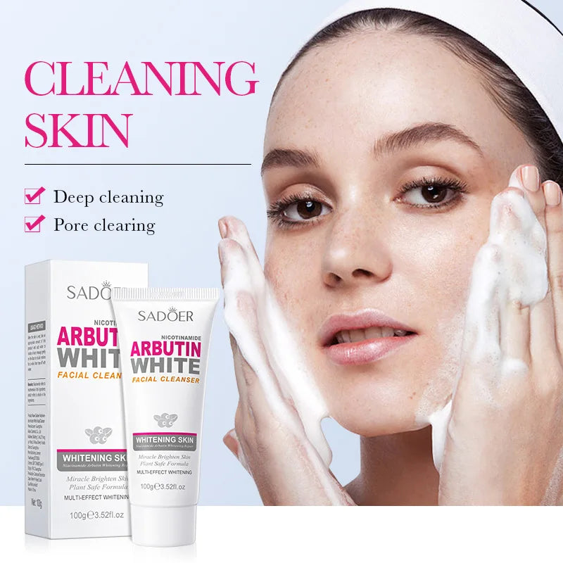 SADOER Niacinamide Arbutin Facial Cleanser – Oil Control Foam