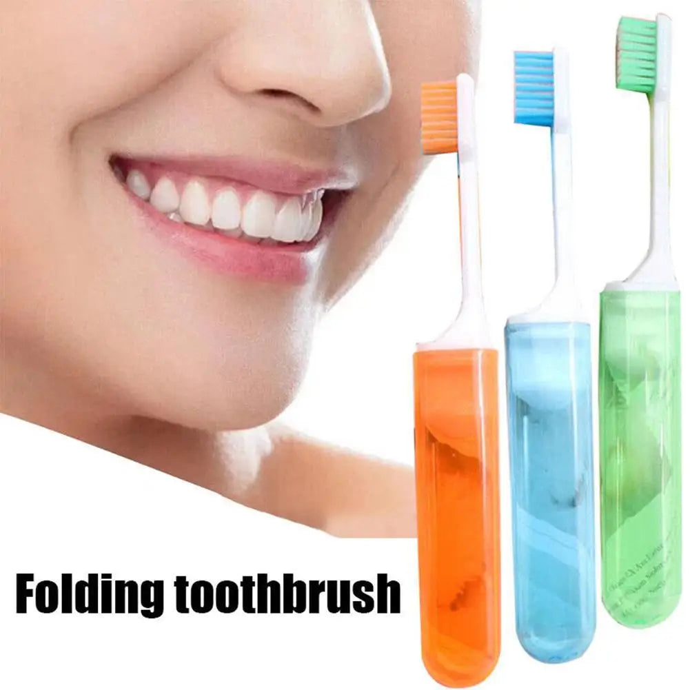 Foldable Travel Toothbrush – Soft Bristles, Portable & Compact