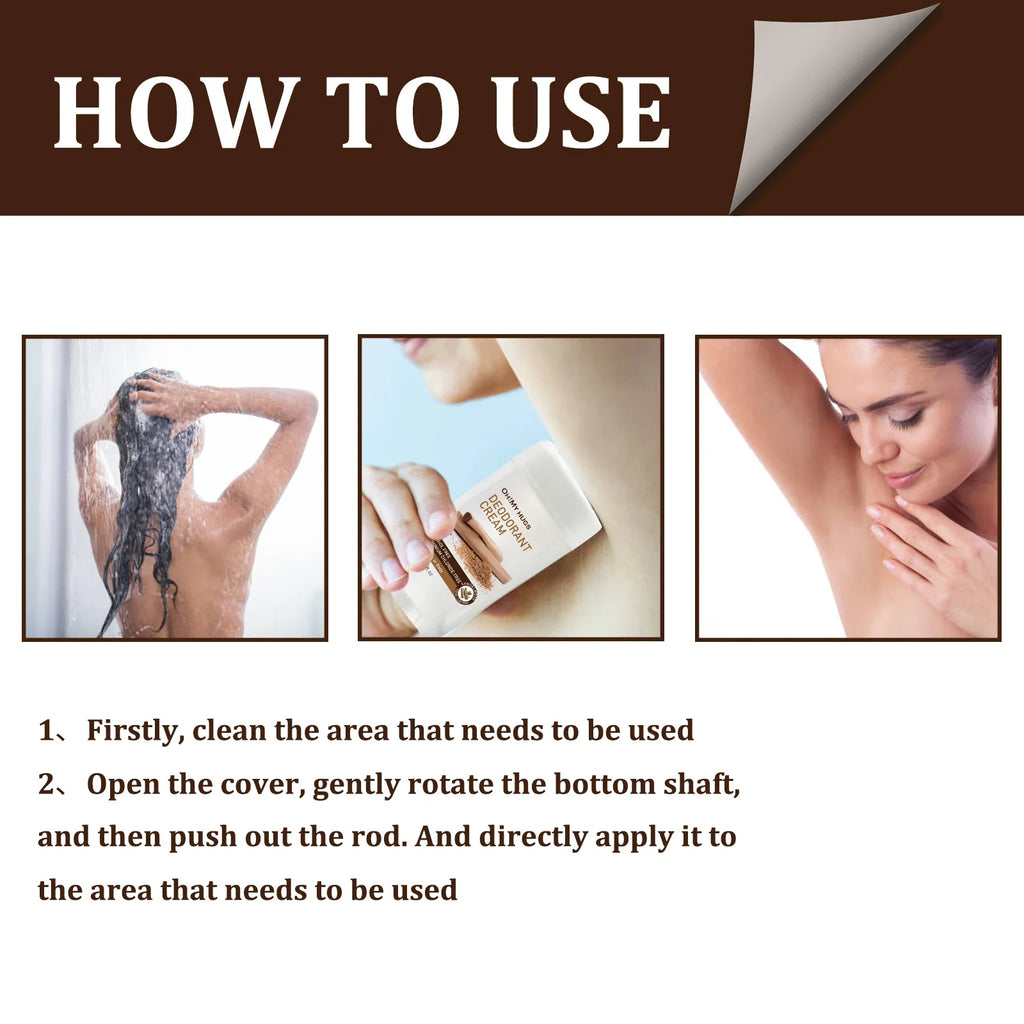 YURHERSU Sandalwood Deodorant Cream – Unisex Odour Control 75ml