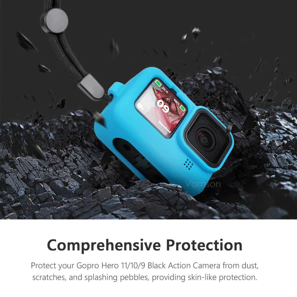 Soft Silicone Case Gopro Hero 12 11 10 Go 9 Protective Full Cover