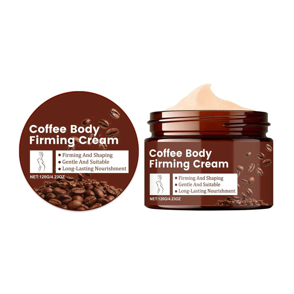 Coffee Firming Body Cream | Deep Hydration & Skin Lifting 120g