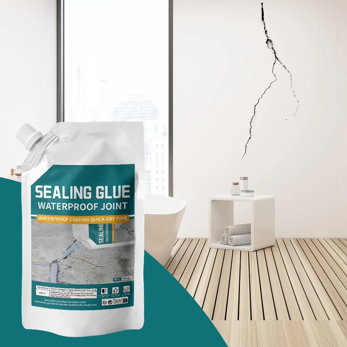 500ml Concrete Crack Filler Sealant – Waterproof Quick-Dry