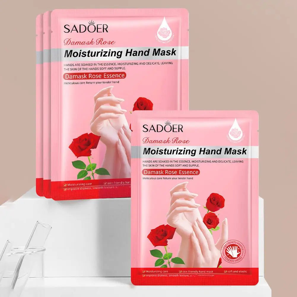 Hydrating Hand Mask Gloves – Rose & Niacinamide Moisturizer