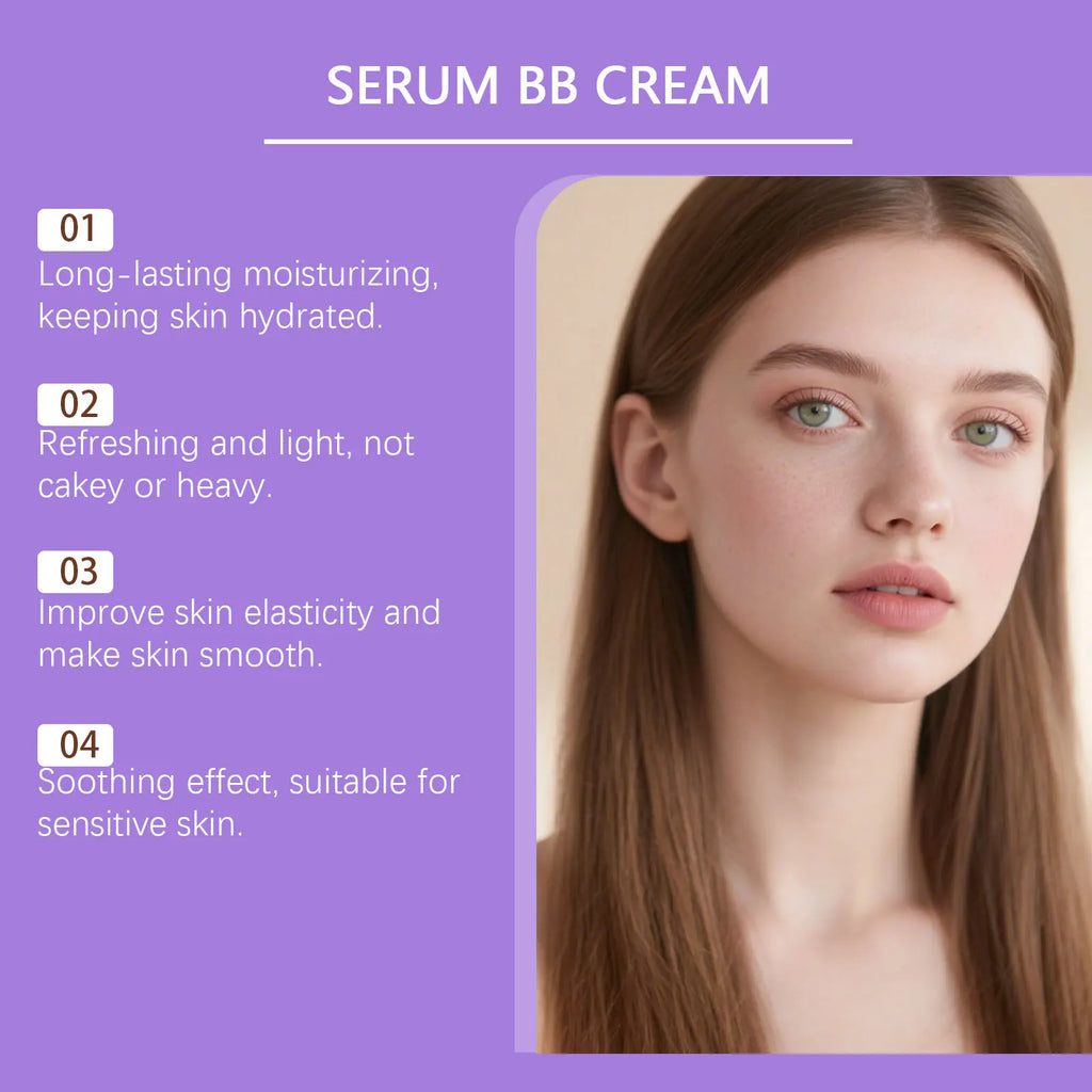 BB & CC Cream Foundation – Waterproof, Hyaluronic Acid Concealer