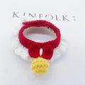 Cat Collar Hand-crocheted Silent Bell Pet Cute Accessories Taking