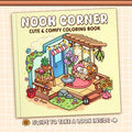 Nook Corner Cozy Coloring Books Adults Teens Relaxation Stress Relief
