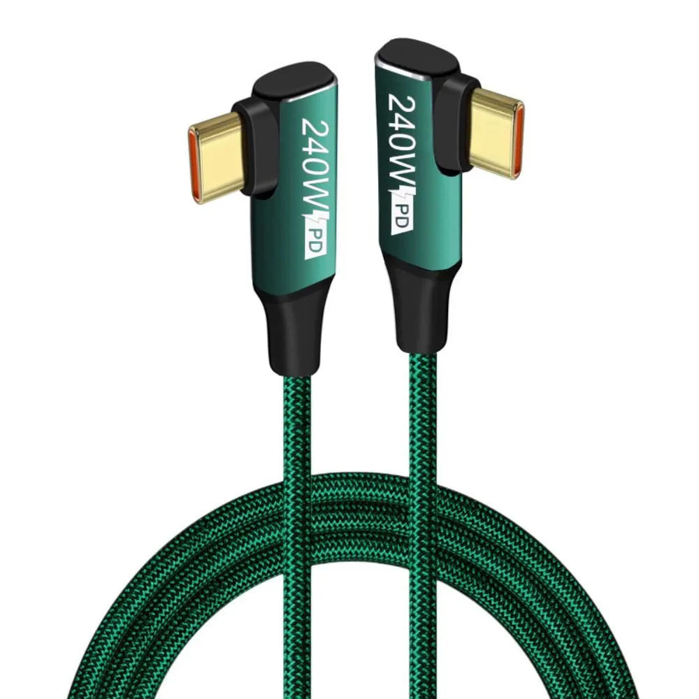 240W USB-C to USB-C Fast Charging Nylon Cable – PD QC 4.0