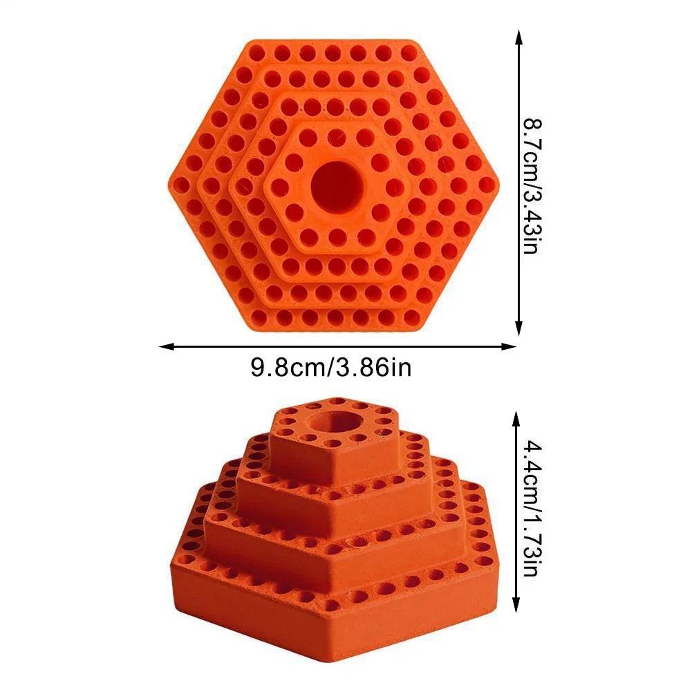 4.8mm Hex Drill Bit Holder & Organizer Stand – Plastic