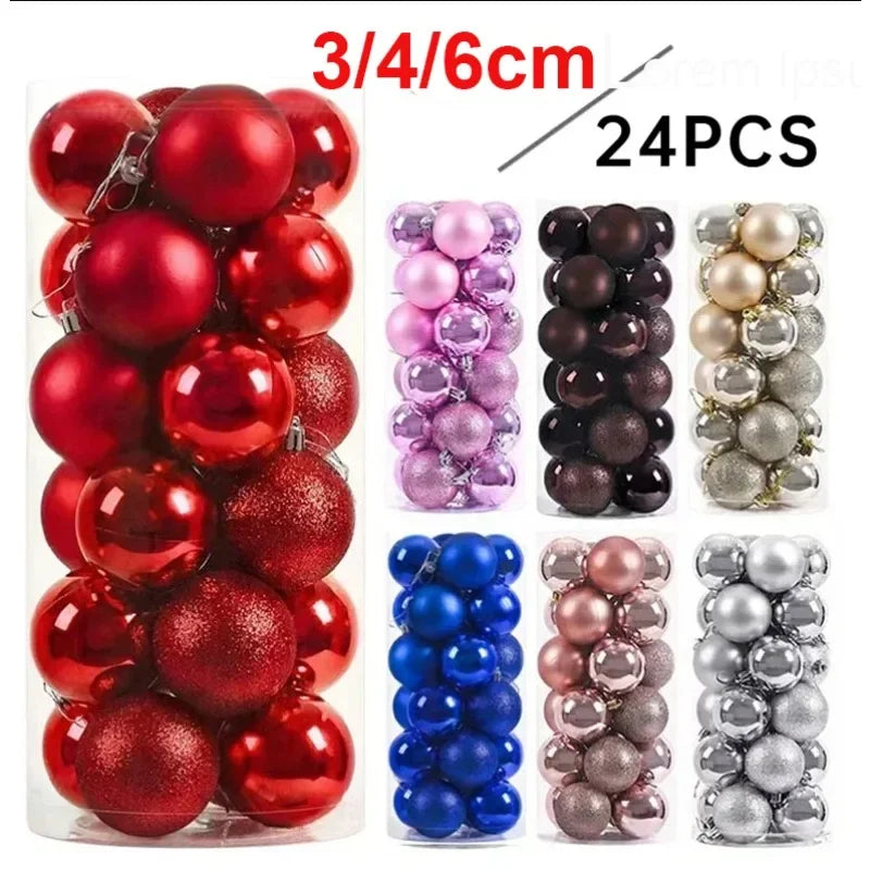 3 4 Christmas Balls Big Ball Tree Pendant Ornaments Party Decor 2025