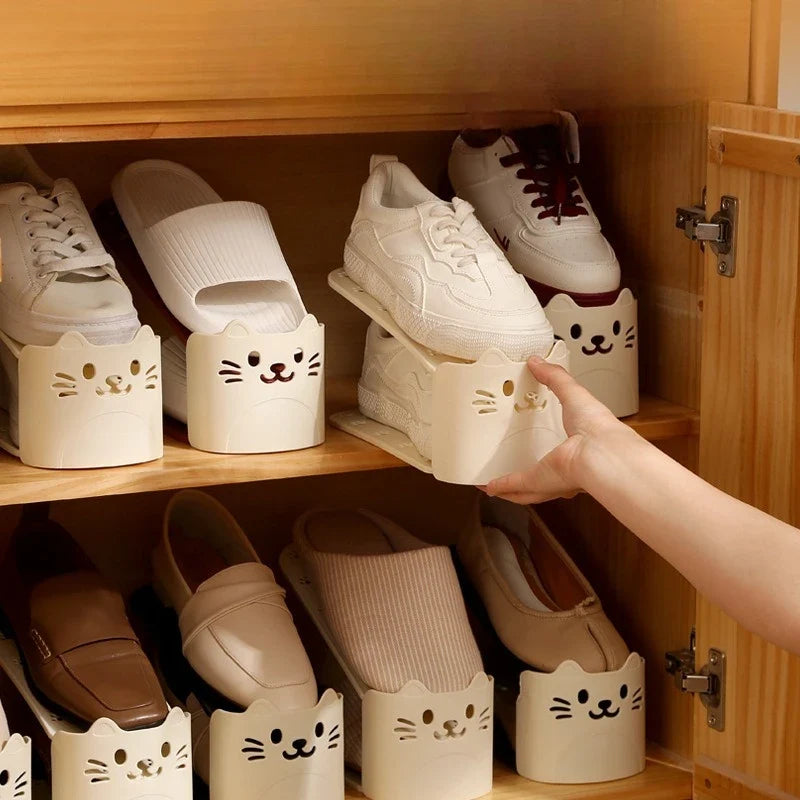 2026 Adjustable Shoe Rack Solid Double Layer Organizer Durable Space