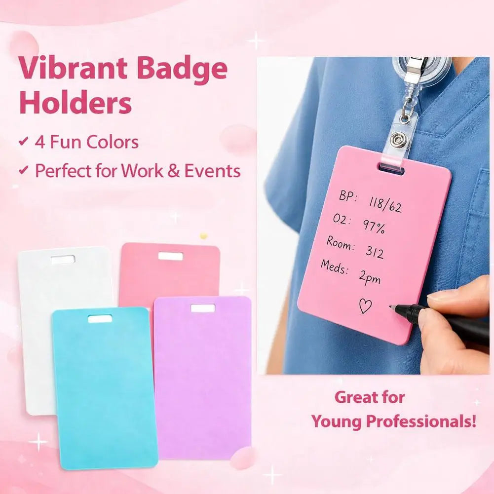 Reusable Erasable Badge Notepad & Pen for Nurses | Memo Card