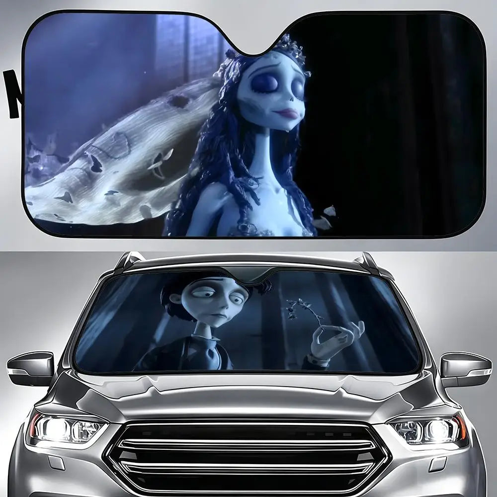 Corpse Bride Car Windshield Sunshade | UV & Heat Protection