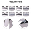 ABS Chrome Shower Door Sliding Pulleys – 8-Piece Roller Set
