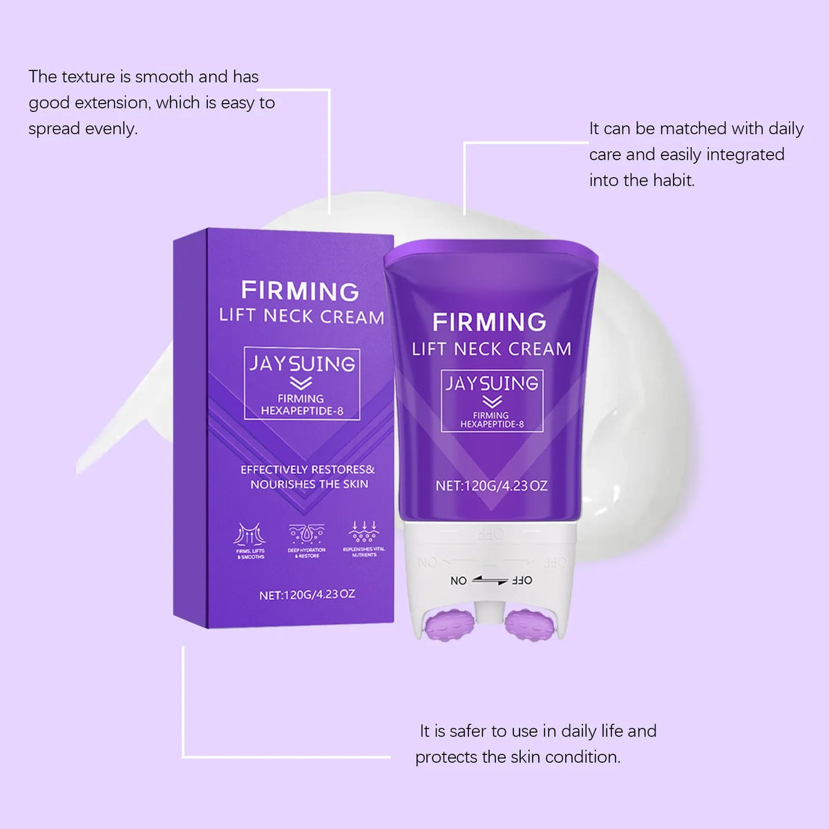 Jaysuing Neck Roller Cream – Firming Anti-Wrinkle Lift 120g