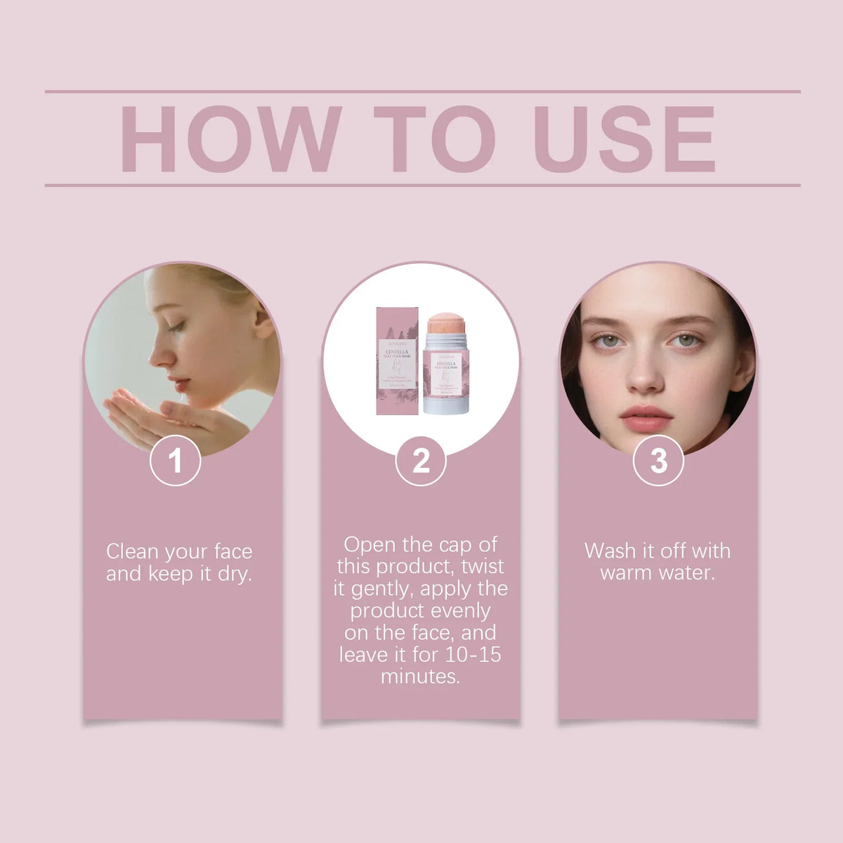 Centella Asiatica Clay Mask Stick – Pore Cleansing & Moisturizing