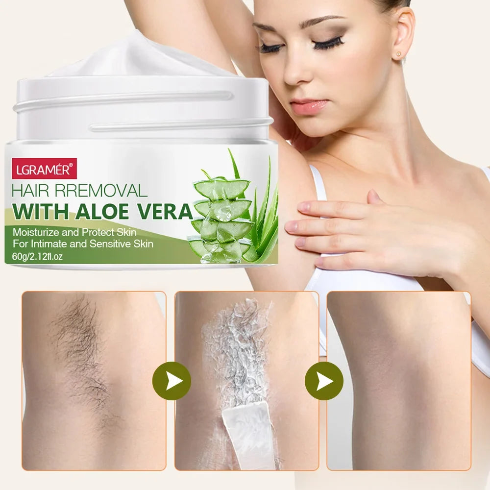 REAROYA Painless Hair Removal Cream – Body, Face & Underarm