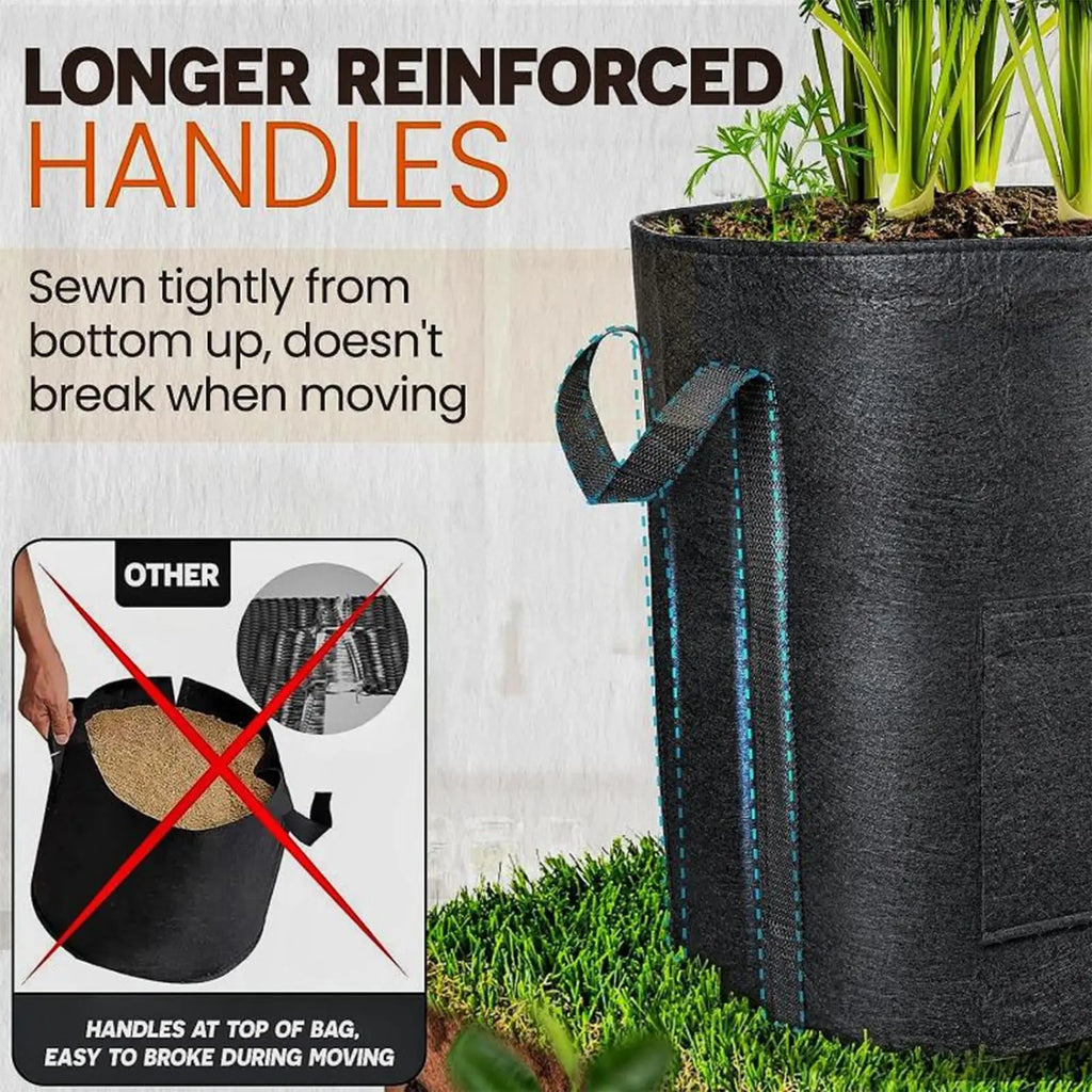 Non-Woven Fabric Grow Bags | Vegetable Planter for Garden & Patio