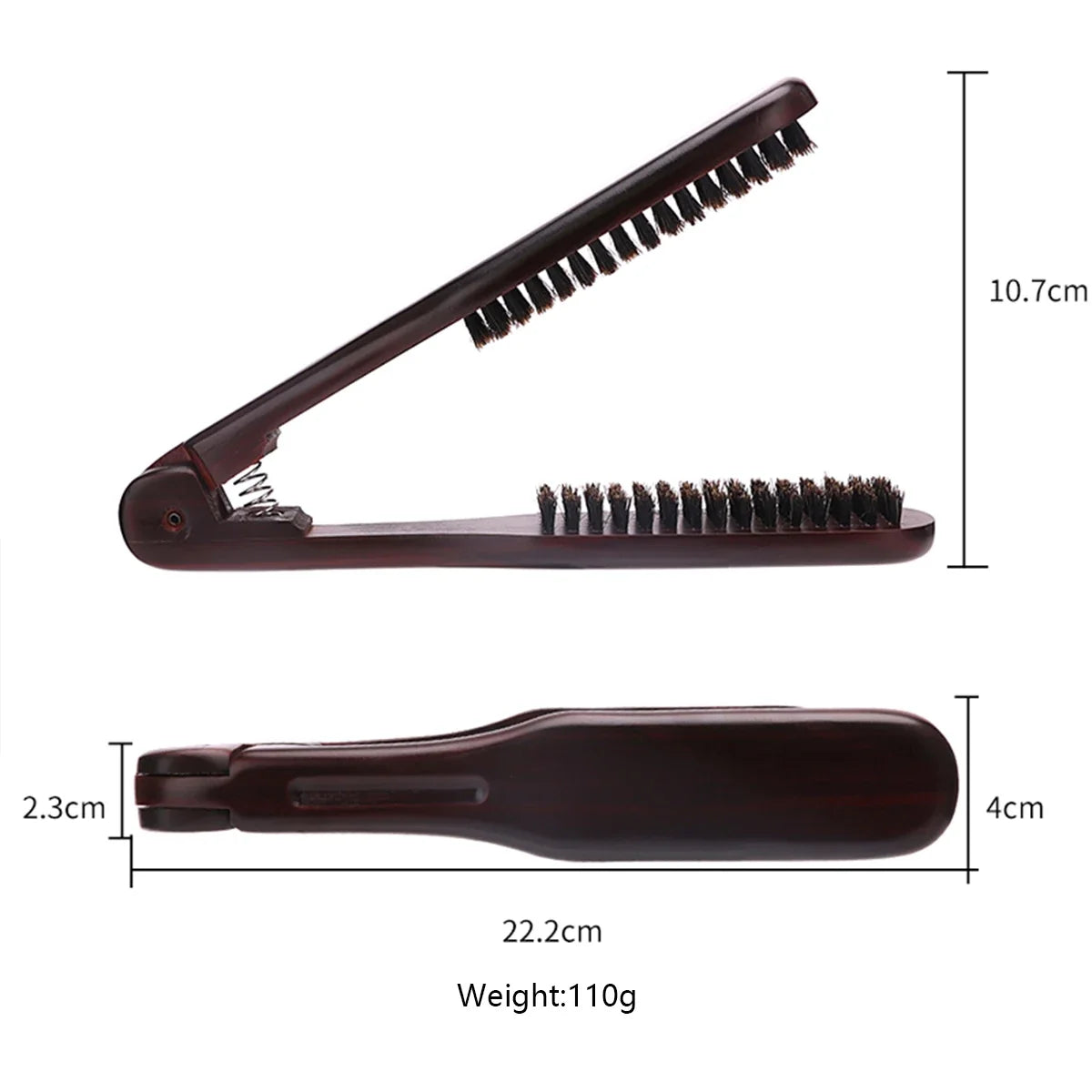 Wooden Double-Sided Hair Straightening Comb | Blow Dry Brush