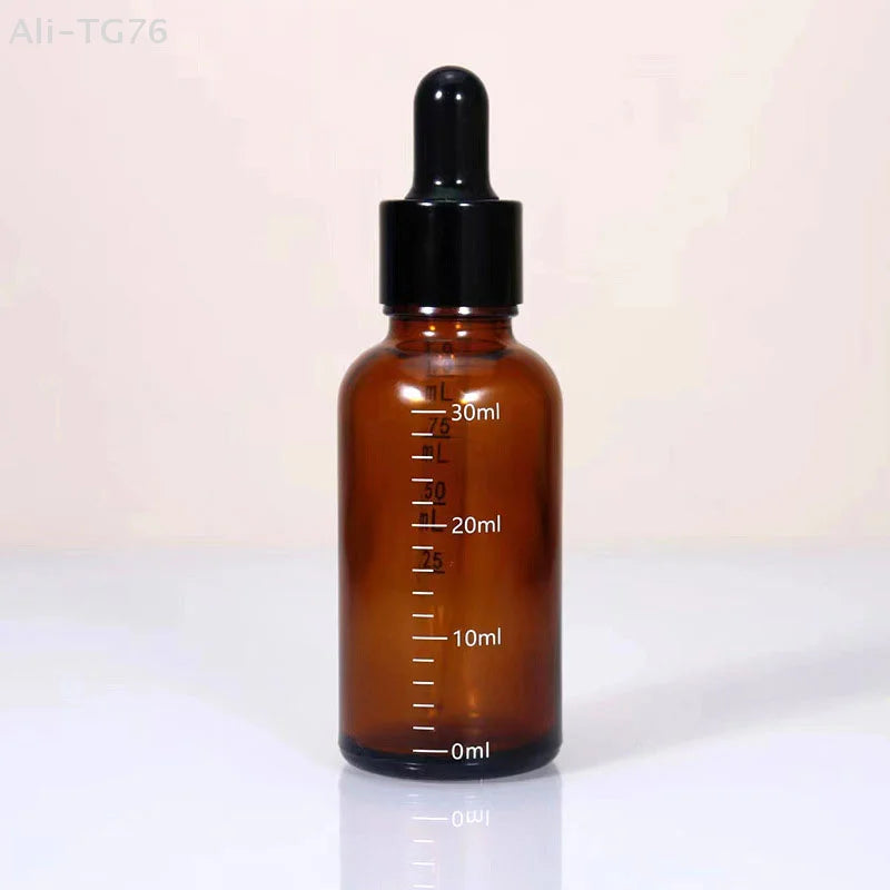 Amber Glass Dropper Bottles 5ml–100ml | Refillable & Travel