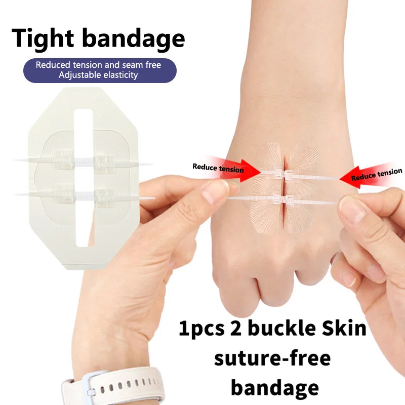 Emergency Wound Closure Zip Stitch Sutures Bandaids Repair Wounds