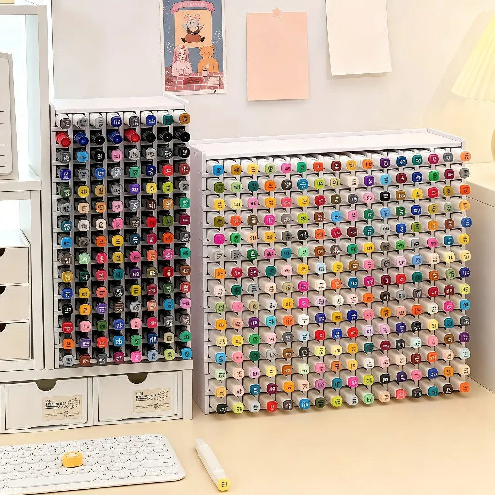 Acrylic Multi-Tier Marker Pen Storage Rack | Large Capacity