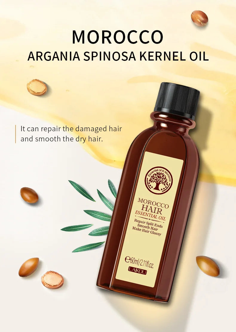 Laikou Argan Hair Oil – Repair, Nourish & Control Frizz 60ml
