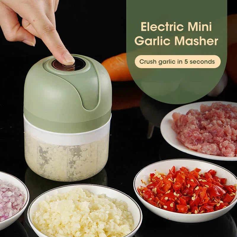 250ml USB Electric Food Chopper – Garlic & Veggie Mincer