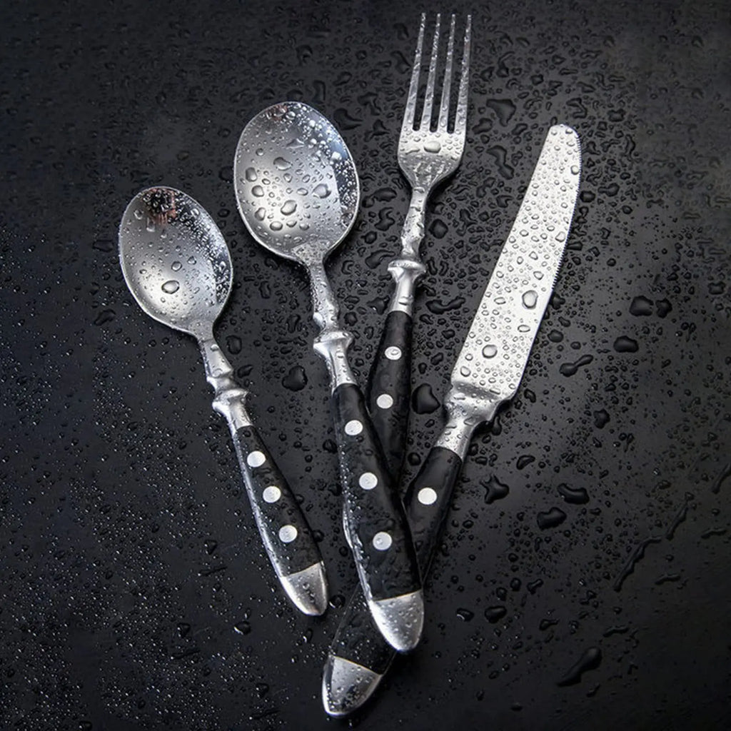 Western Stainless Steel Cutlery Set – Knives, Forks & Spoons