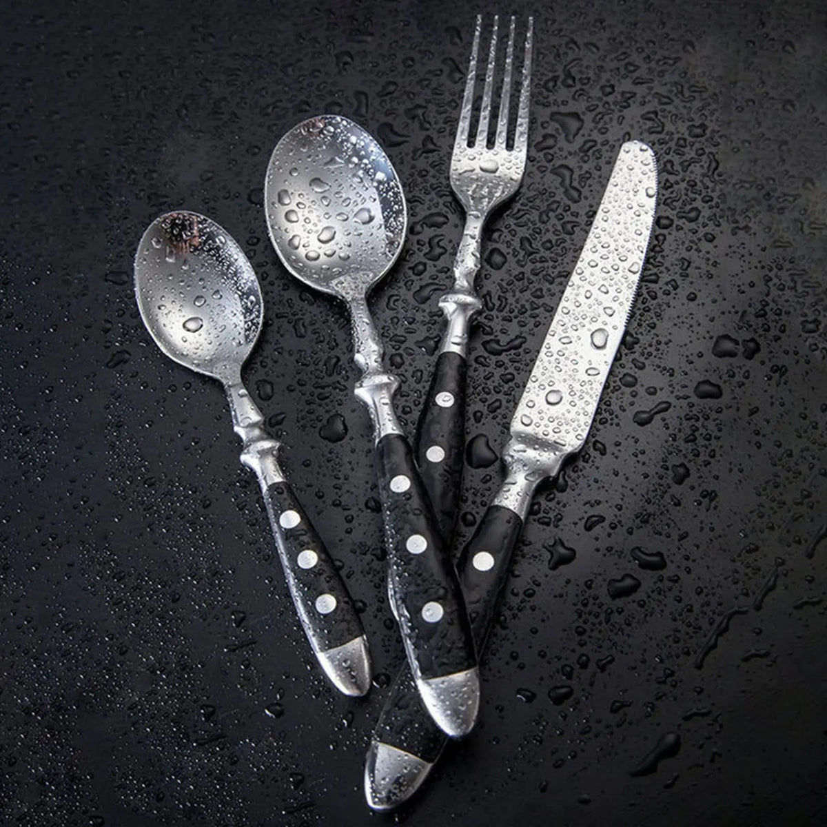 Western Stainless Steel Cutlery Set – Knives, Forks & Spoons